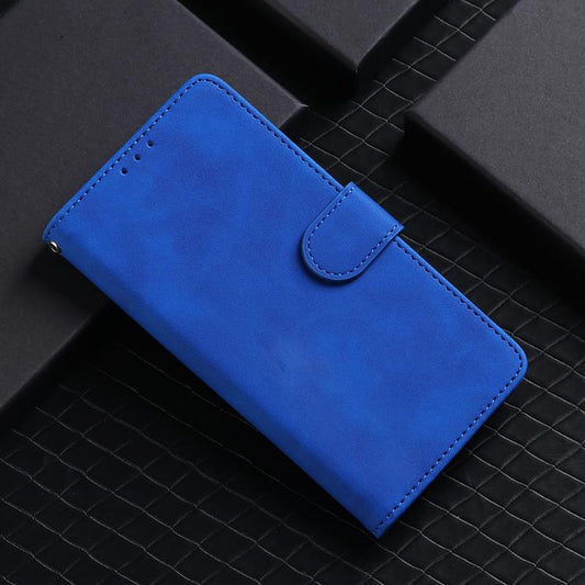 For iPhone 16e Skin Feel Magnetic Flip Leather Phone Case(Blue) by bashfashion