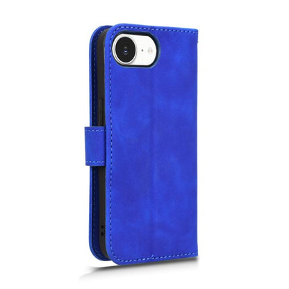 For iPhone 16e Skin Feel Magnetic Flip Leather Phone Case(Blue) by bashfashion