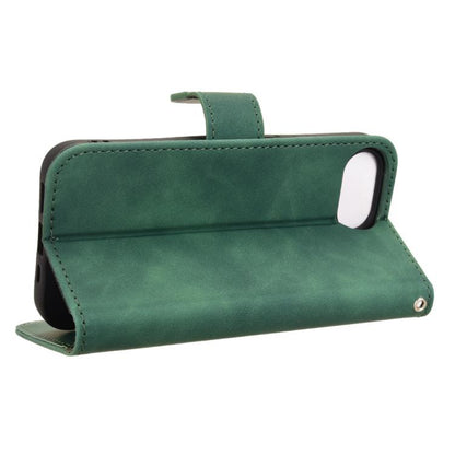 For iPhone 16e Skin Feel Magnetic Flip Leather Phone Case(Green) by bashfashion
