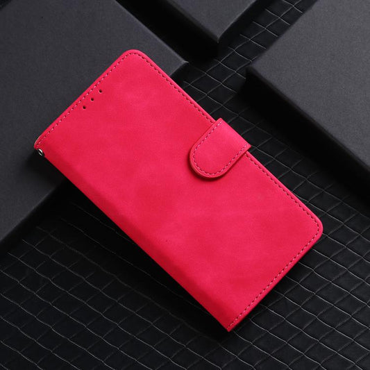 For iPhone 16e Skin Feel Magnetic Flip Leather Phone Case(Rose Red) by bashfashion
