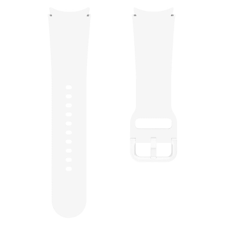 For Samsung Galaxy Watch 7 / 6 Button Style Quick Release Silicone Watch Band(White) by bashfashion