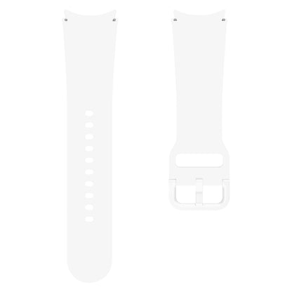 For Samsung Galaxy Watch 7 / 6 Button Style Quick Release Silicone Watch Band(White) by bashfashion