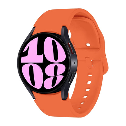 For Samsung Galaxy Watch 7 / 6 Button Style Quick Release Silicone Watch Band(Orange) by bashfashion