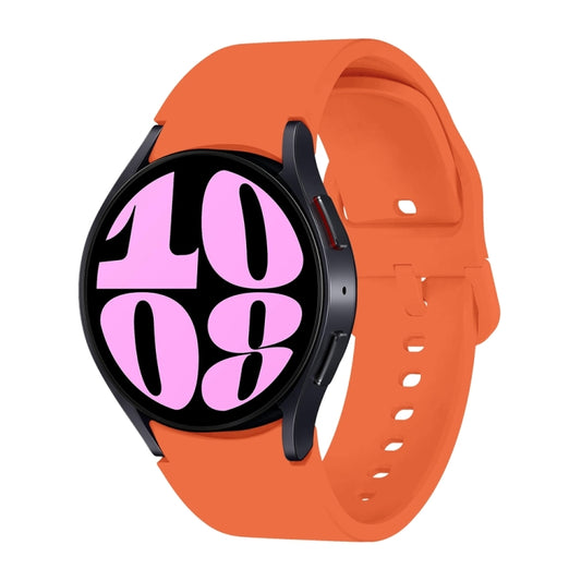For Samsung Galaxy Watch 7 / 6 Button Style Quick Release Silicone Watch Band(Orange) by bashfashion