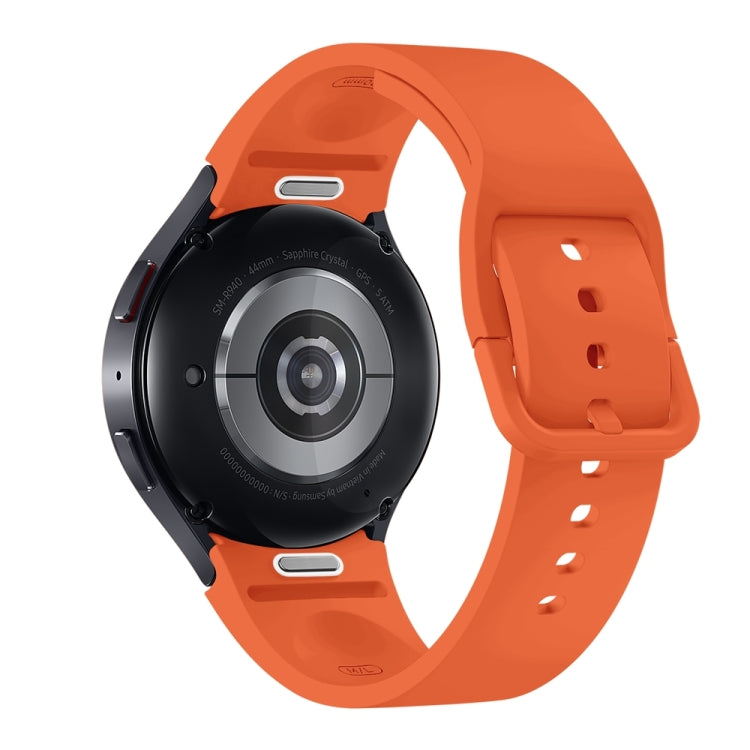 For Samsung Galaxy Watch 7 / 6 Button Style Quick Release Silicone Watch Band(Orange) by bashfashion