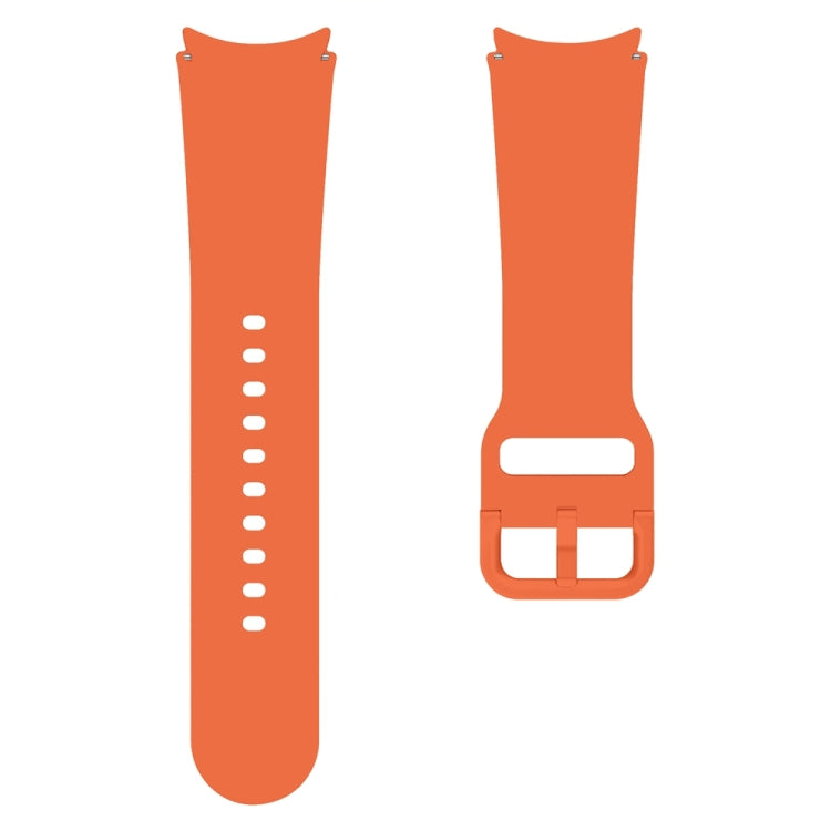 For Samsung Galaxy Watch 7 / 6 Button Style Quick Release Silicone Watch Band(Orange) by bashfashion