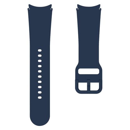 For Samsung Galaxy Watch 7 / 6 Button Style Quick Release Silicone Watch Band(Indigo Blue) by bashfashion