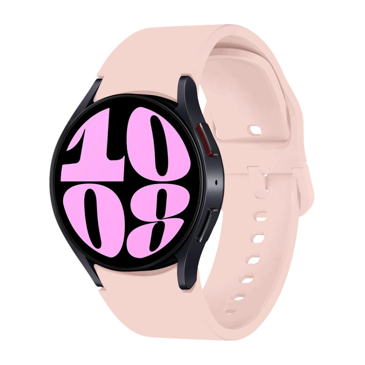 For Samsung Galaxy Watch 7 / 6 Button Style Quick Release Silicone Watch Band(Pink) by bashfashion