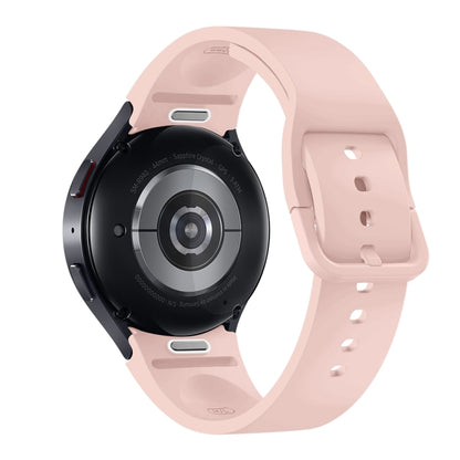 For Samsung Galaxy Watch 7 / 6 Button Style Quick Release Silicone Watch Band(Pink) by bashfashion