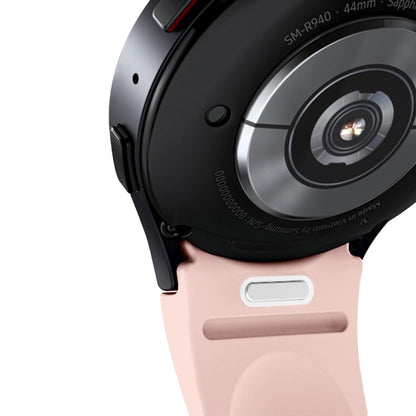 For Samsung Galaxy Watch 7 / 6 Button Style Quick Release Silicone Watch Band(Pink) by bashfashion