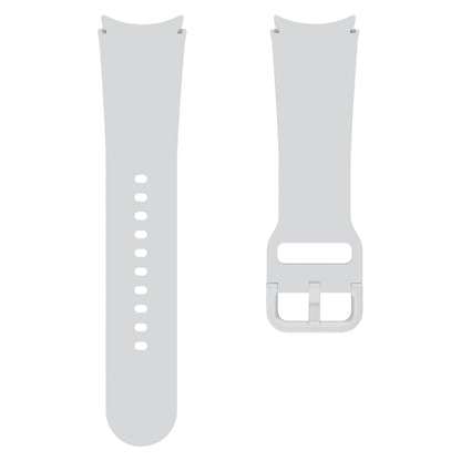 For Samsung Galaxy Watch 7 / 6 Button Style Quick Release Silicone Watch Band(Light Grey) by bashfashion