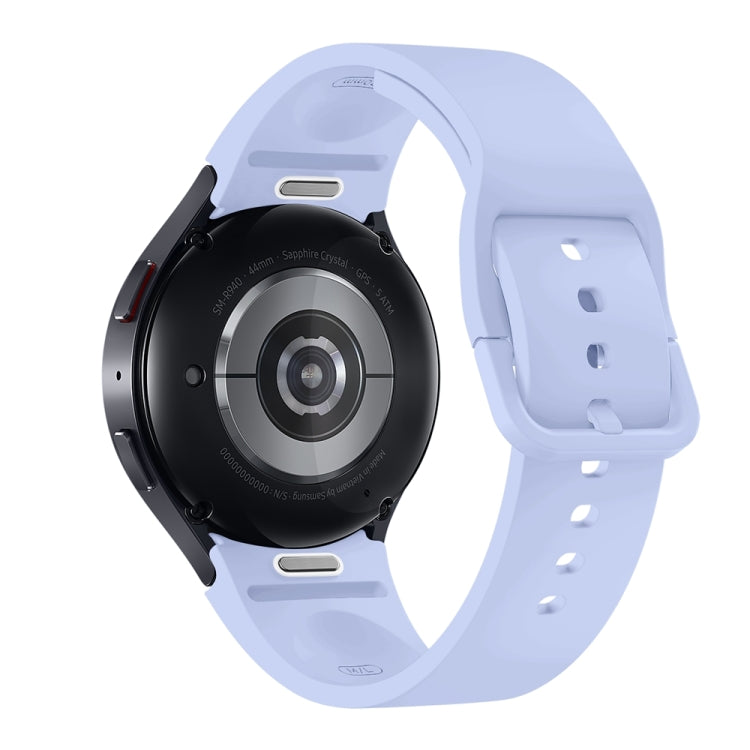 For Samsung Galaxy Watch 7 / 6 Button Style Quick Release Silicone Watch Band(Blue) by bashfashion