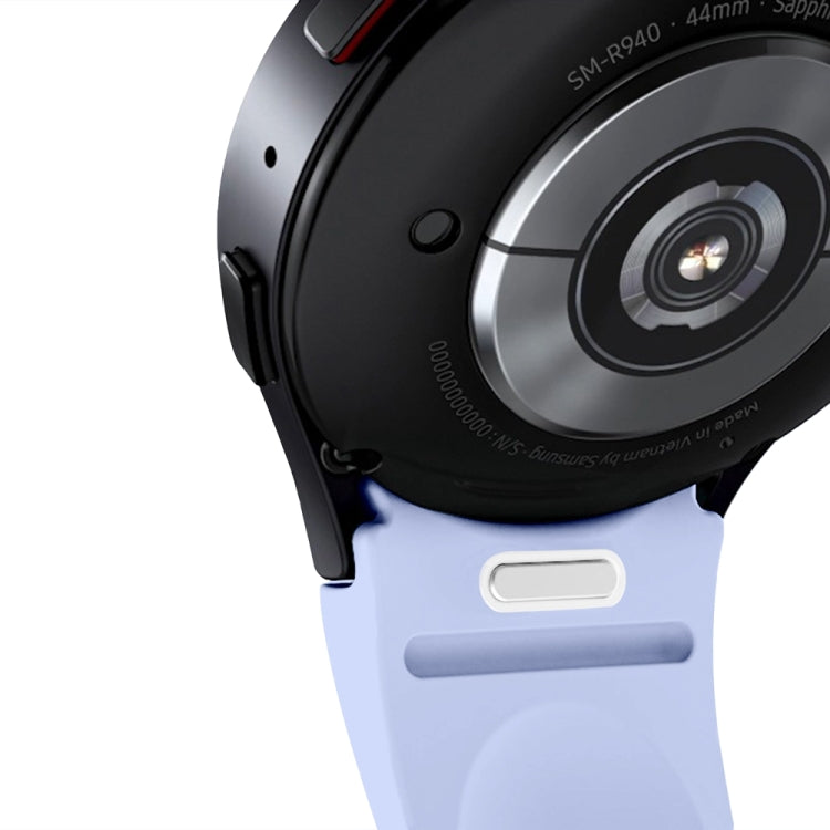 For Samsung Galaxy Watch 7 / 6 Button Style Quick Release Silicone Watch Band(Blue) by bashfashion