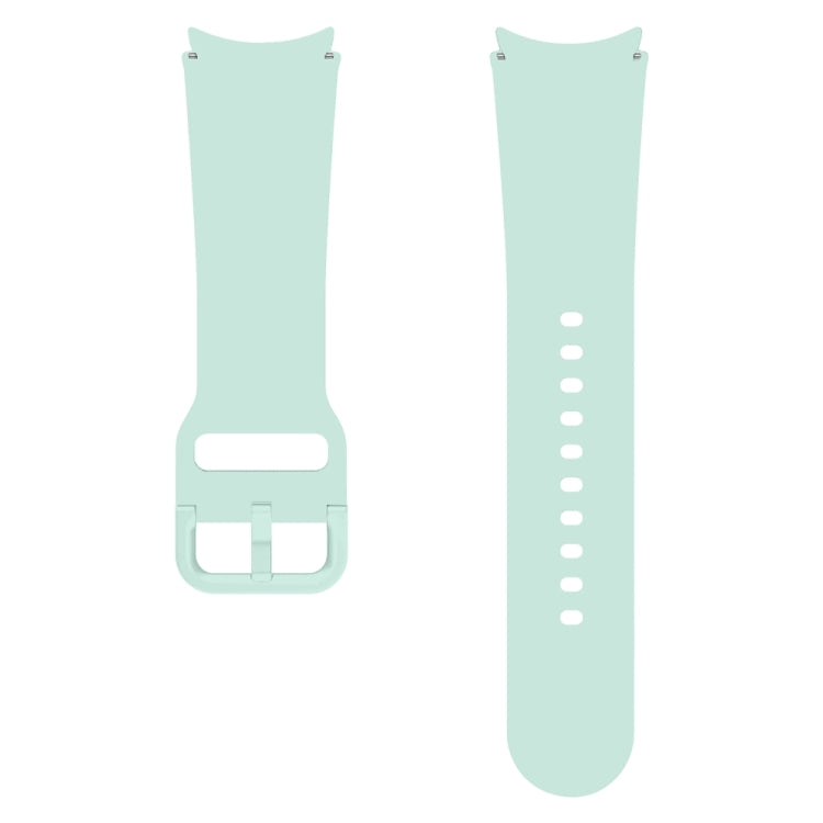 For Samsung Galaxy Watch 7 / 6 Button Style Quick Release Silicone Watch Band(Light Green) by bashfashion