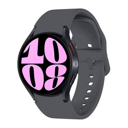 For Samsung Galaxy Watch 7 / 6 Button Style Quick Release Silicone Watch Band(Dark Grey) by bashfashion