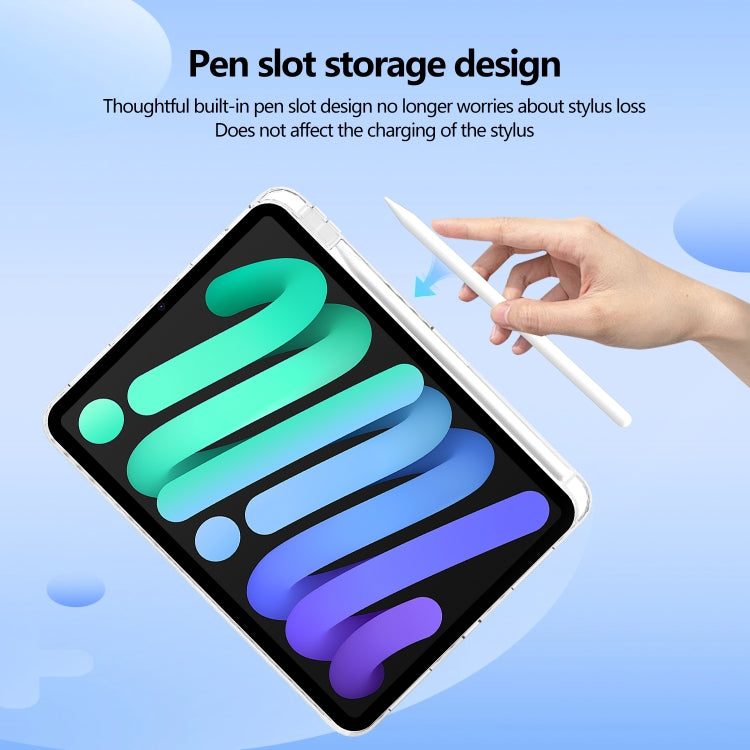 For iPad Pro 13 2025 / 2024 Acrylic Hybrid TPU Tablet Case with Pen Slot(Transparent) by bashfashion