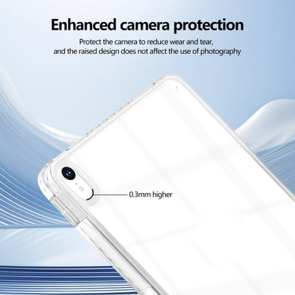 For iPad Pro 13 2025 / 2024 Acrylic Hybrid TPU Tablet Case with Pen Slot(Transparent) by bashfashion