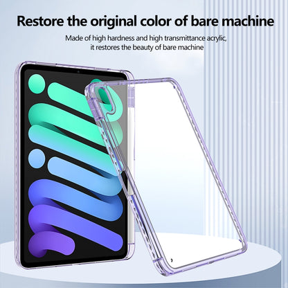 For iPad Air 13 2025 / 2024 Acrylic Hybrid TPU Tablet Case with Pen Slot(Purple) by bashfashion