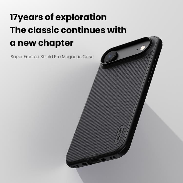 For iPhone Air NILLKIN Frosted Shield Pro Magnetic Magsafe Phone Case(Black) by NILLKIN