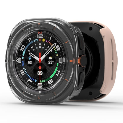 For Samsung Galaxy Watch Ultra 47mm / Ultra 2025 Tempered Glass Film Integrated PC Watch Protective Cover(Black) by bashfashion