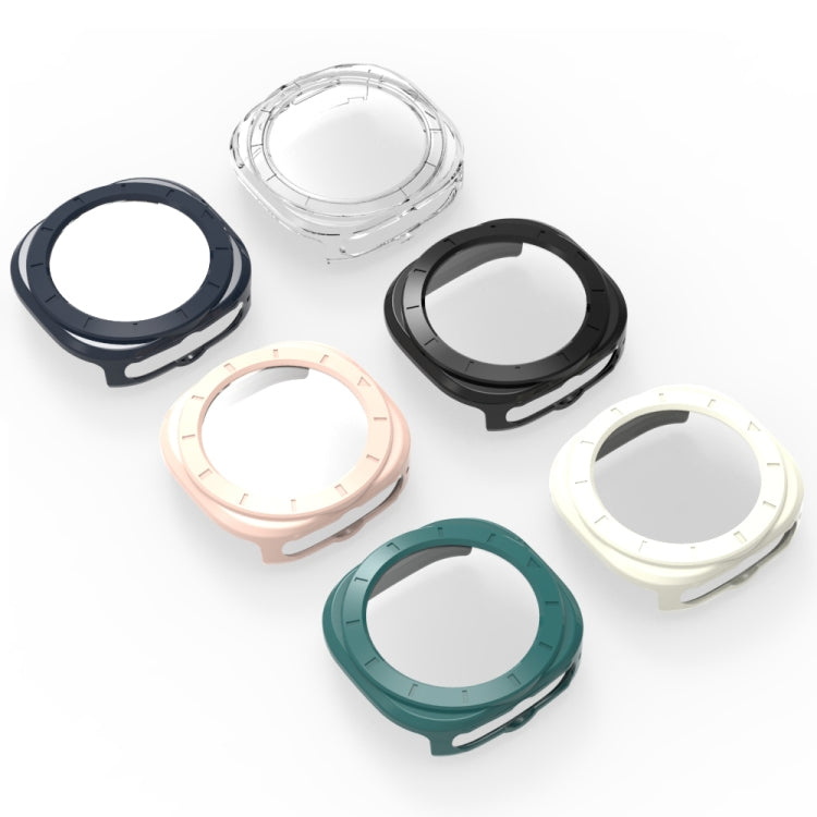 For Samsung Galaxy Watch Ultra 47mm / Ultra 2025 Tempered Glass Film Integrated PC Watch Protective Cover(Transparent) by bashfashion