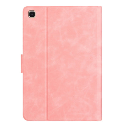 For Samsung Galaxy Tab A7 Lite Embossed Couple Cat Smart Tablet Leather Case(Pink) by bashfashion