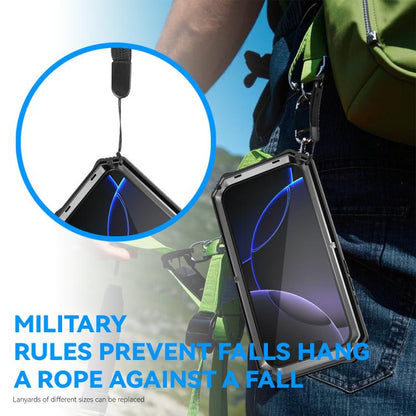 For iPhone 17 Pro R-JUST Life Waterproof Dustproof Shockproof Holder Phone Case(Black) by R-JUST