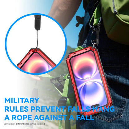 For iPhone 17 R-JUST Life Waterproof Dustproof Shockproof Holder Phone Case(Red) by R-JUST