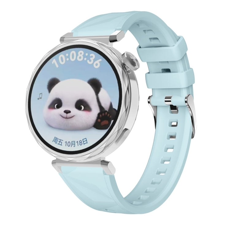 For Huawei Watch GT 5 41mm Official 18mm Silicone Watch Band(Ice Blue) by bashfashion