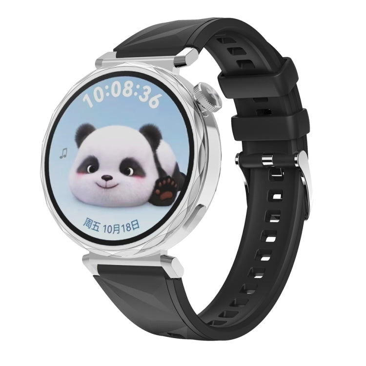 For Huawei Watch GT 5 41mm Official 18mm Silicone Watch Band(Black) by bashfashion