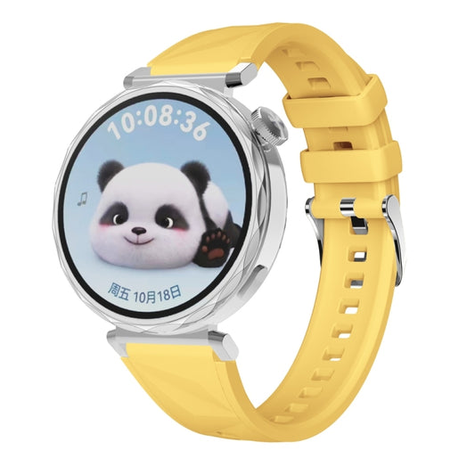 For Huawei Watch GT 5 41mm Official 18mm Silicone Watch Band(Yellow) by bashfashion