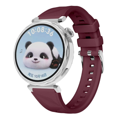 For Huawei Watch GT 5 41mm Official 18mm Silicone Watch Band(Wine Red) by bashfashion