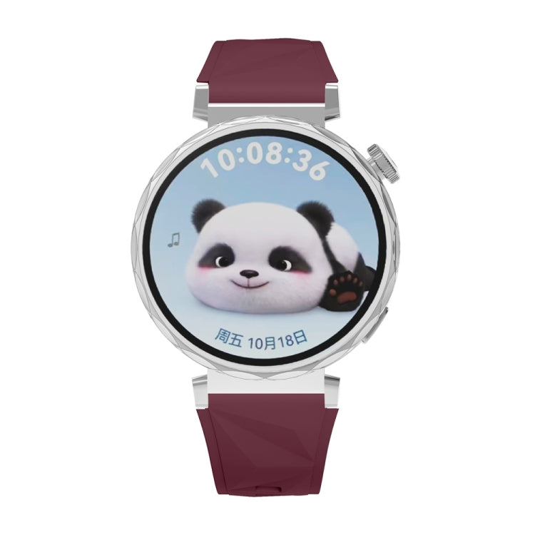For Huawei Watch GT 5 41mm Official 18mm Silicone Watch Band(Wine Red) by bashfashion