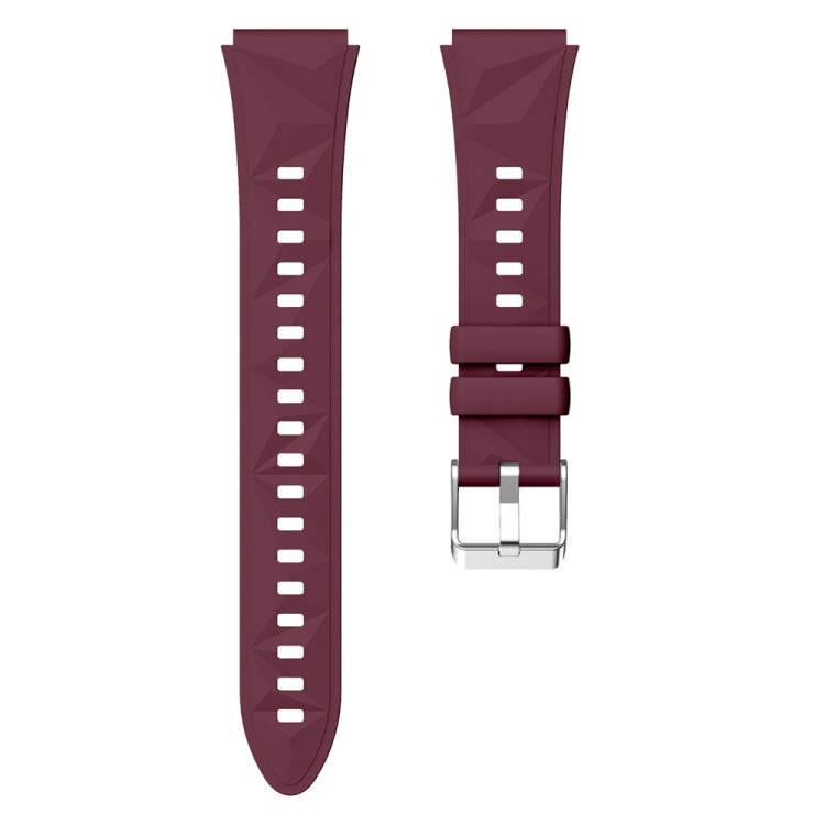 For Huawei Watch GT 5 41mm Official 18mm Silicone Watch Band(Wine Red) by bashfashion