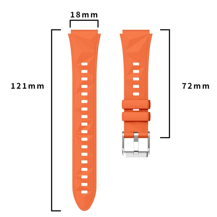 For Huawei Watch GT 5 41mm Official 18mm Silicone Watch Band(Yellow) by bashfashion