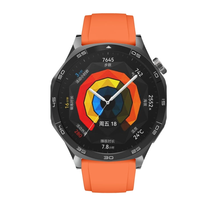 For Huawei Watch GT 5 46mm Official 22mm Silicone Watch Band(Orange) by bashfashion