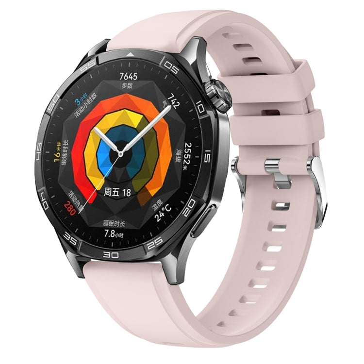 For Huawei Watch GT 5 46mm Official 22mm Silicone Watch Band(Pink) by bashfashion