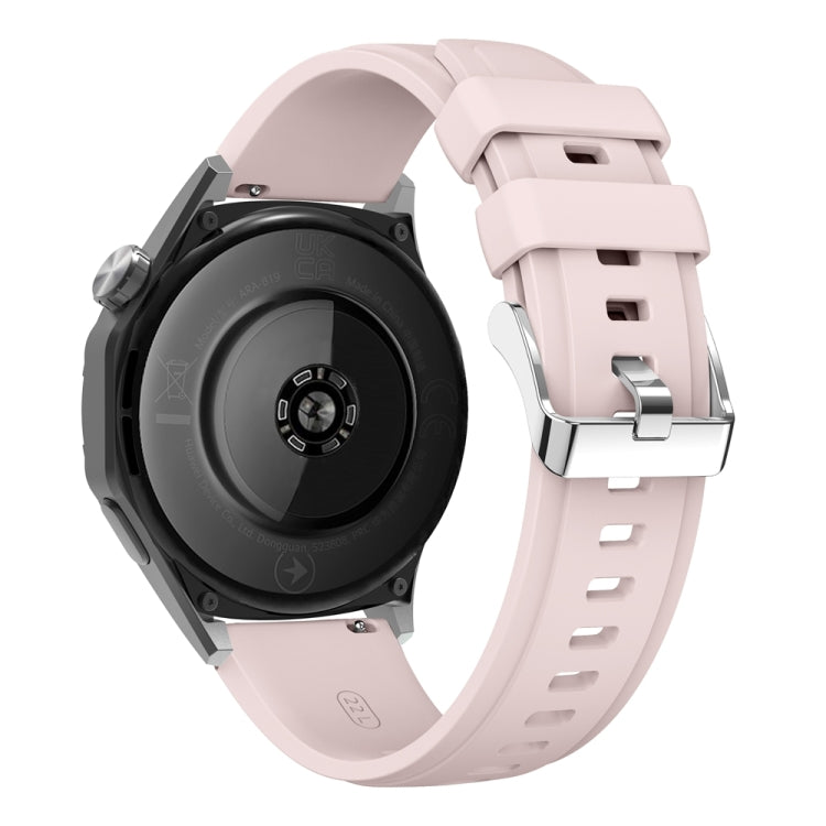 For Huawei Watch GT 5 46mm Official 22mm Silicone Watch Band(Pink) by bashfashion
