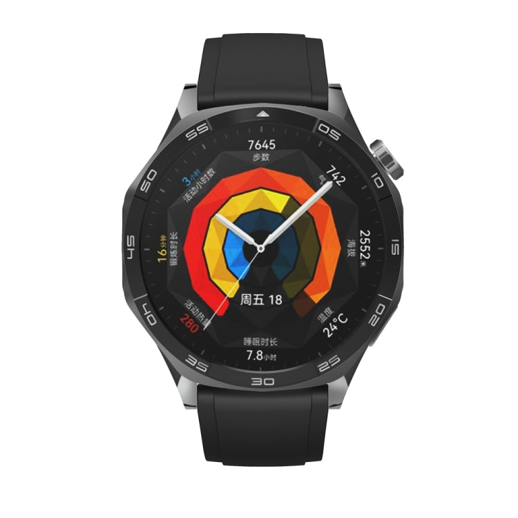 For Huawei Watch GT 5 46mm Official 22mm Silicone Watch Band(Black) by bashfashion