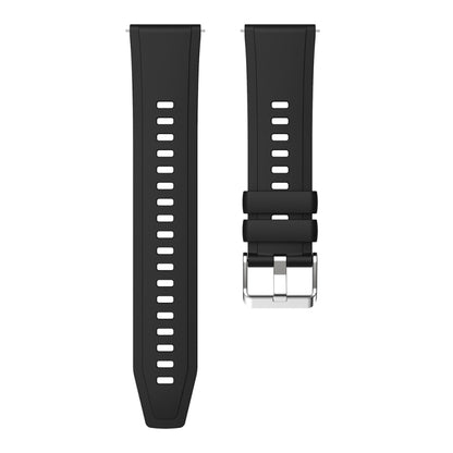 For Huawei Watch GT 5 46mm Official 22mm Silicone Watch Band(Black) by bashfashion