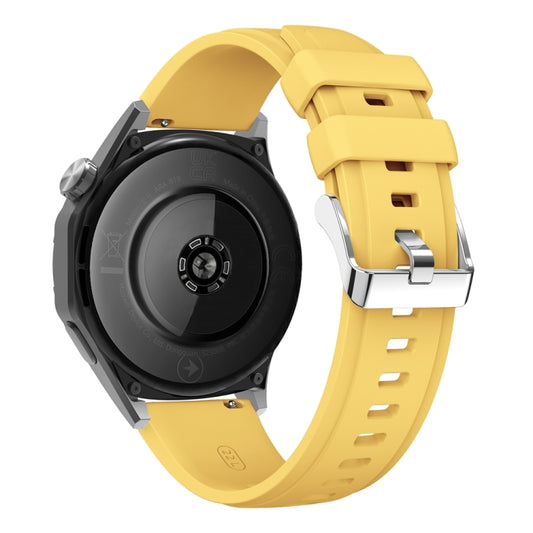 For Huawei Watch GT 5 46mm Official 22mm Silicone Watch Band(Yellow) by bashfashion