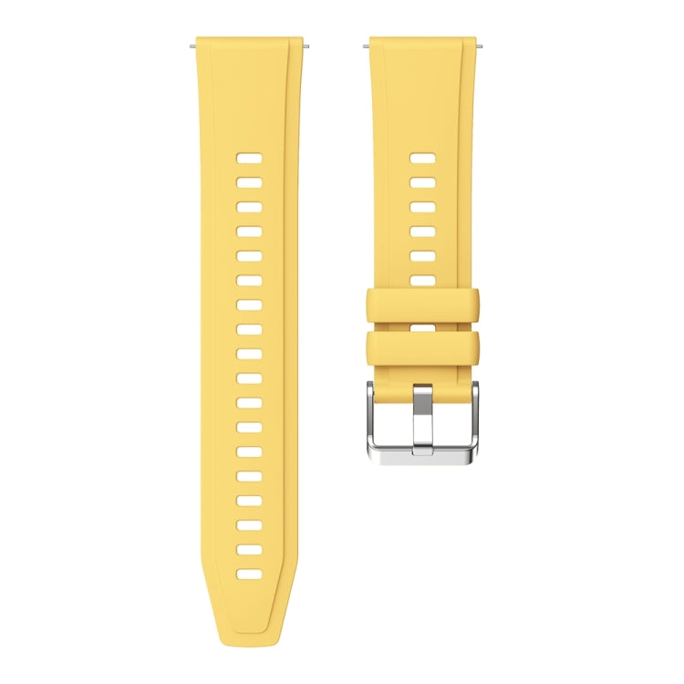 For Huawei Watch GT 5 46mm Official 22mm Silicone Watch Band(Yellow) by bashfashion