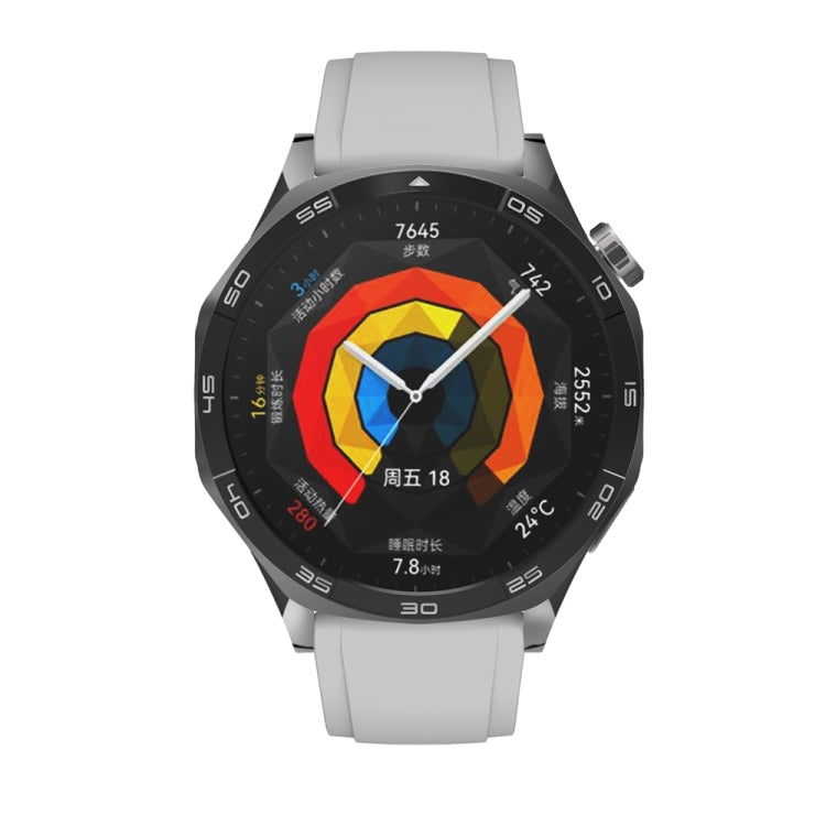 For Huawei Watch GT 5 46mm Official 22mm Silicone Watch Band(Light Grey) by bashfashion