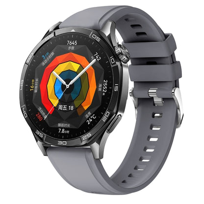 For Huawei Watch GT 5 46mm Official 22mm Silicone Watch Band(Dark Grey) by bashfashion