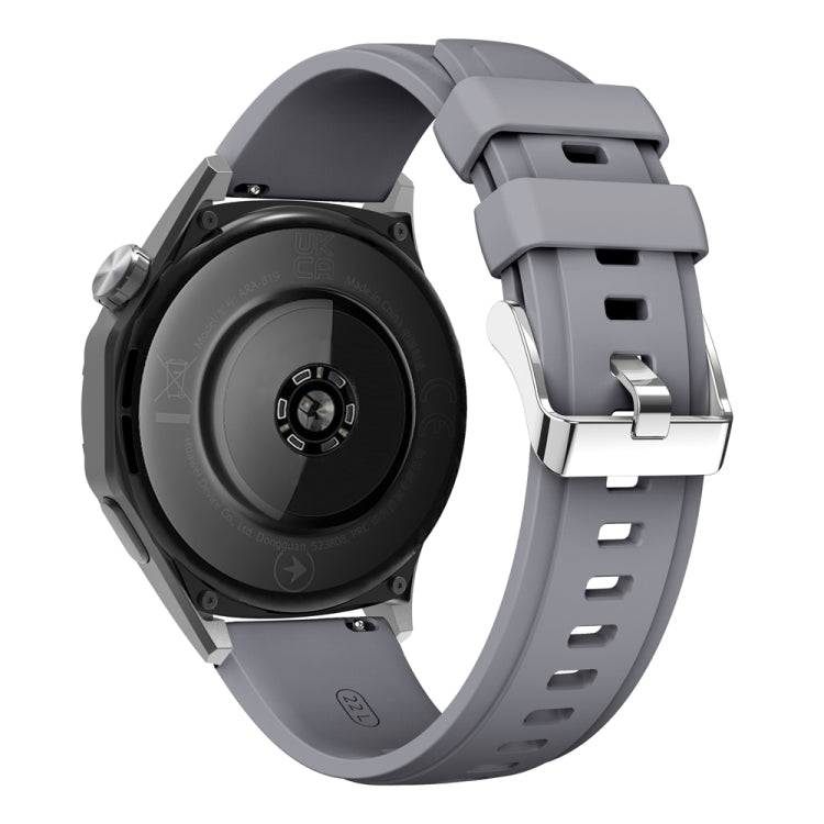 For Huawei Watch GT 5 46mm Official 22mm Silicone Watch Band(Dark Grey) by bashfashion