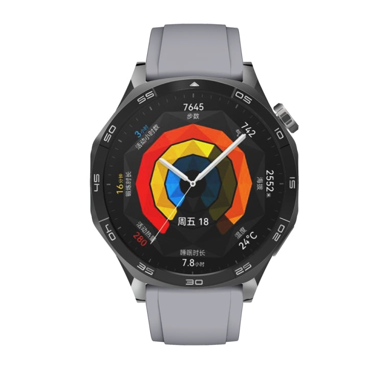 For Huawei Watch GT 5 46mm Official 22mm Silicone Watch Band(Dark Grey) by bashfashion