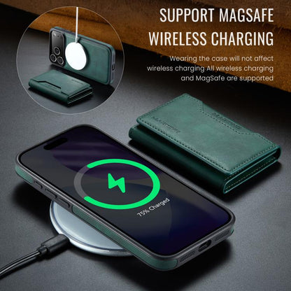 For iPhone 17 Pro Max MAGKING K2 Series MagSafe RFID Card Bag Detachable Phone Case(Green) by MAGKING