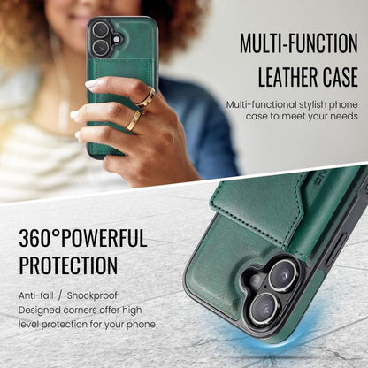 For iPhone 17 MAGKING K2 Series MagSafe RFID Card Bag Detachable Phone Case(Green) by MAGKING