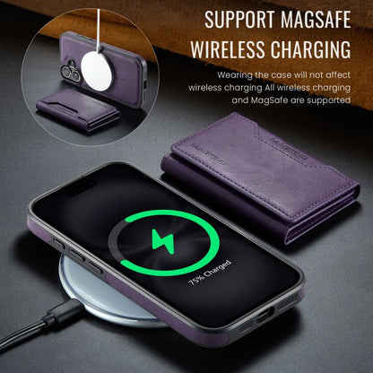 For iPhone 17 MAGKING K2 Series MagSafe RFID Card Bag Detachable Phone Case(Purple) by MAGKING