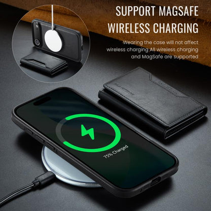 For iPhone 17 Air MAGKING K2 Series MagSafe RFID Card Bag Detachable Phone Case(Black) by MAGKING